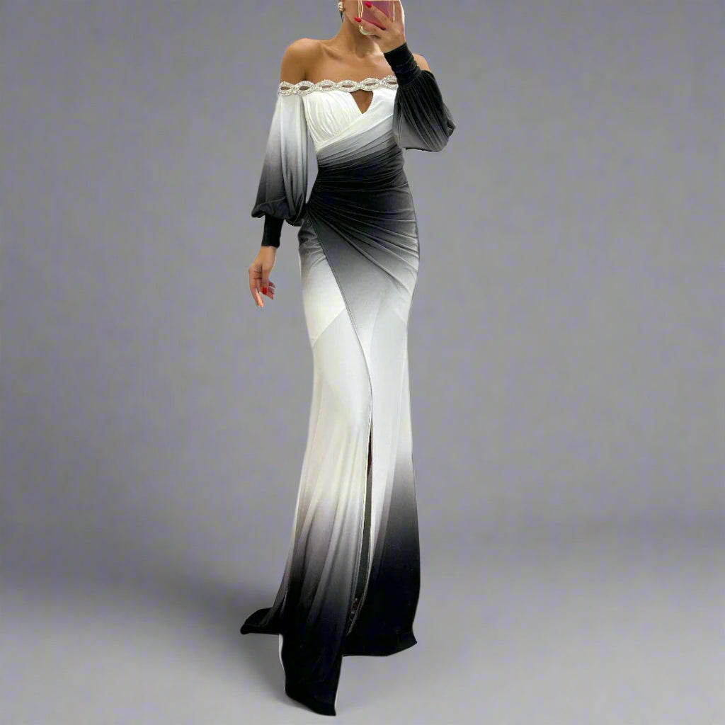 Susanne | Elegantes Abendkleid mit Schlitz