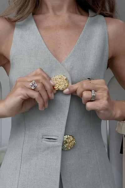 Jana | Elegantes Zweiteiler-Set mit Weste & Schlitzhose