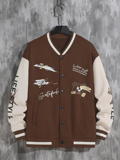 Baseballjacke mit Kapuze für Herren