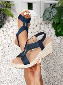 Amelia – Damen Plateau Keilsandalen Casual Fashion