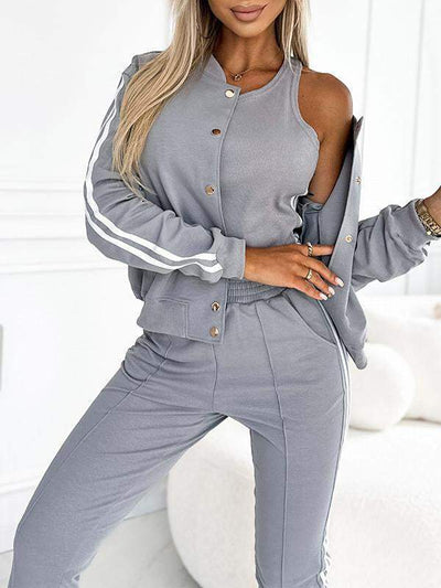 Yasmine - Set aus Baseballjacke und 3-teiligen Hosen