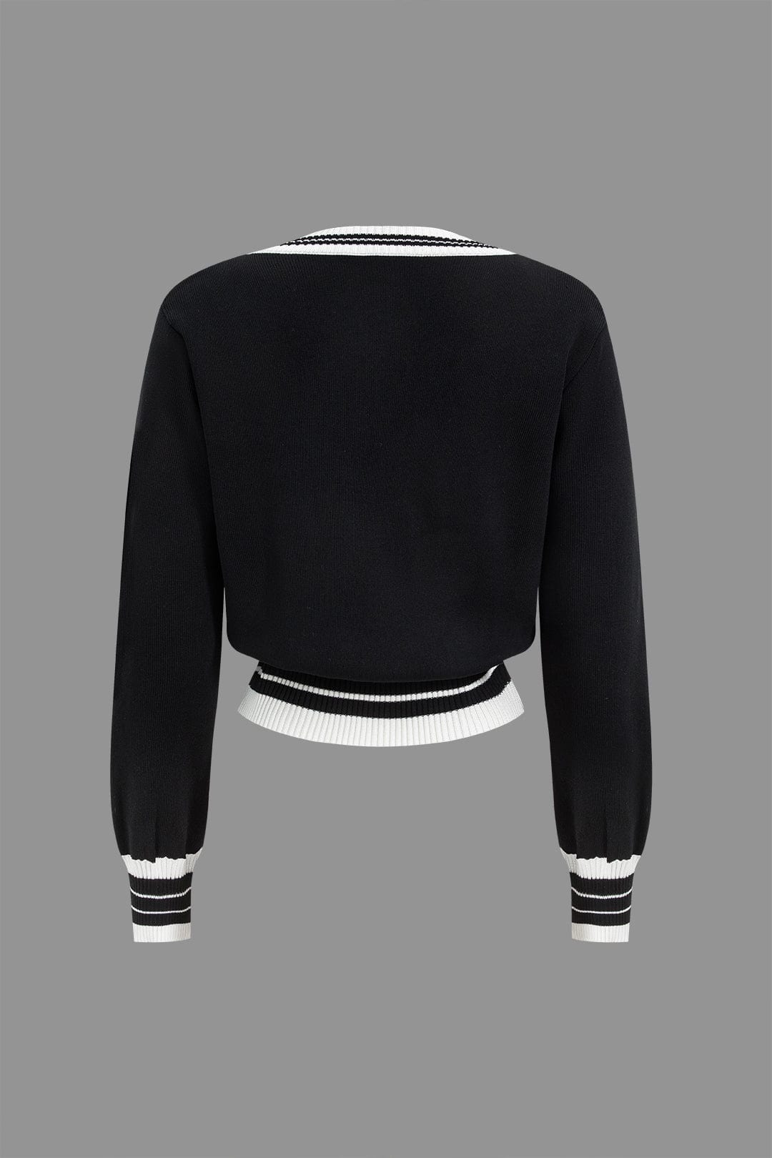 Ariella | Stilvolles Strick-Zweiteiler-Set mit Cropped-Cardigan & Weitbein-Hose