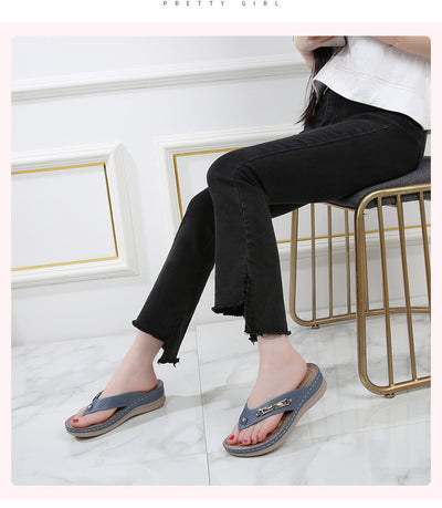 Melissa – Boho Sponge Cake Strand-Sandalen