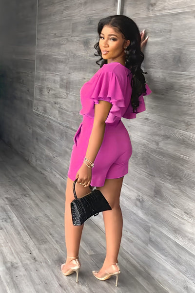 Trendiges Sommer-Zweiteiler Set mit Falten-Design – Marlene