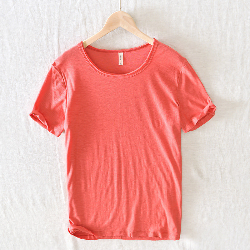 Herren Basic T-Shirt – lockeres Rundhals Kurzarmshirt für Alltag und Freizeit