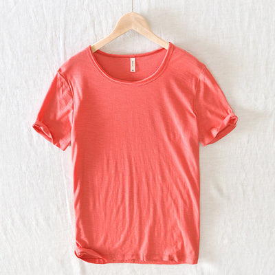 Herren Basic T-Shirt – lockeres Rundhals Kurzarmshirt für Alltag und Freizeit