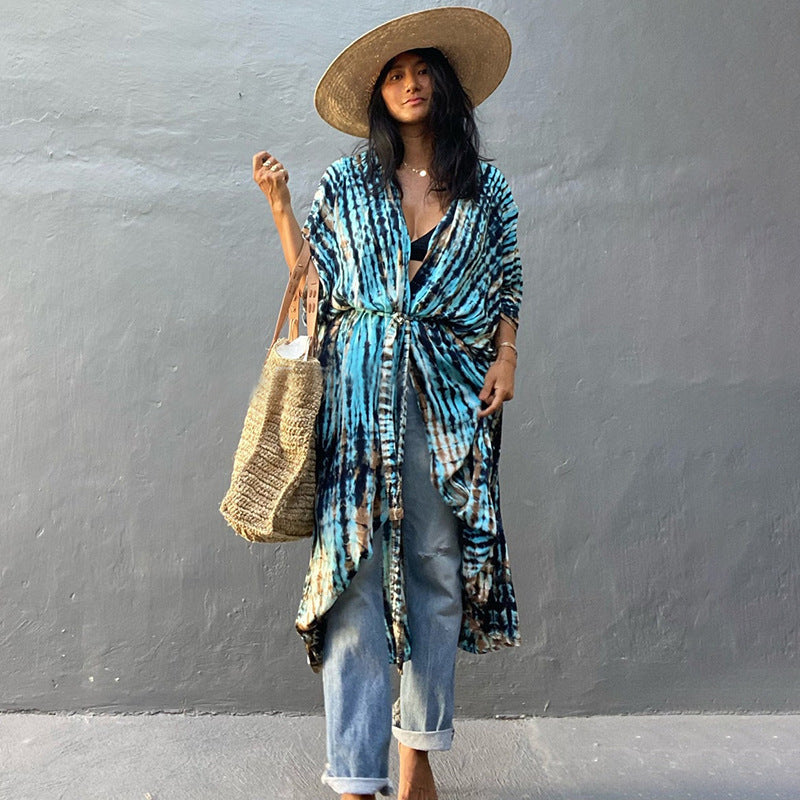 Nicole – Polyester Damen Strandkleid mit UV-Schutz