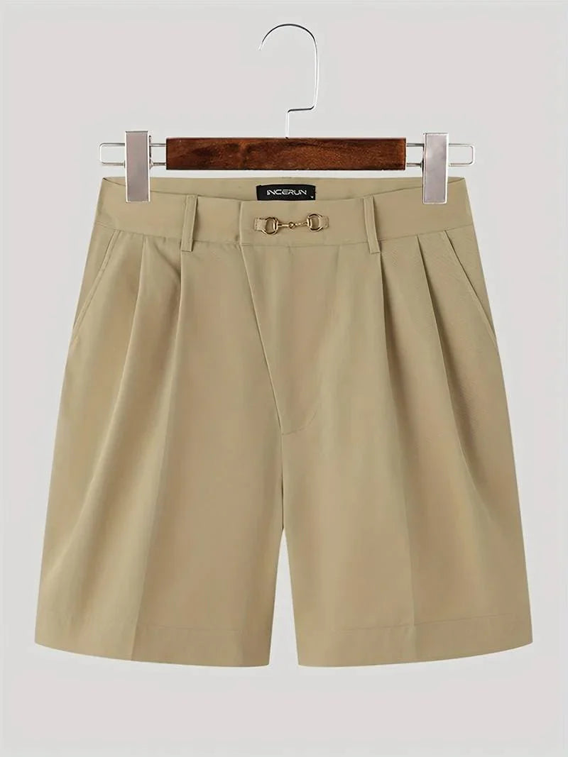 Dawson - Knielange Shorts mit Plissee für Männer