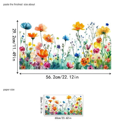 1+1 Gratis | FarbBlüte™ Leicht Abziehbare Blumenaufkleber