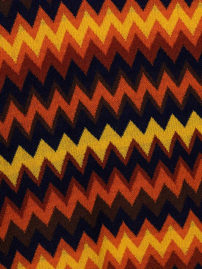 Retro-Strickpolo mit Zickzack-Muster