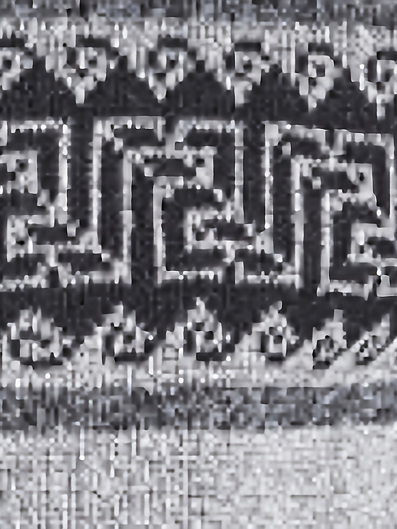 Strickpullover mit Fleecefutter und Ethnischem Wellenmuster