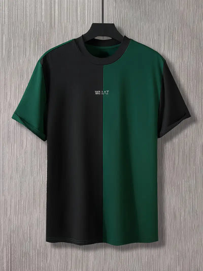 Richard - Stylisches Color Block Herren T-Shirt mit kurzen Ärmeln und Rundhalsausschnitt