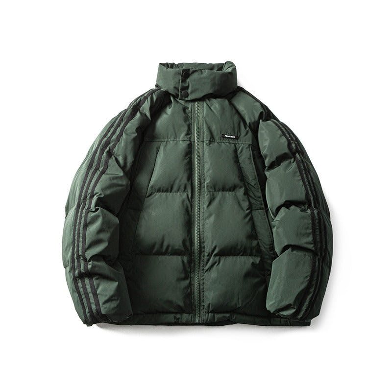 Judy - warme gestreifte baumwolljacke für herren