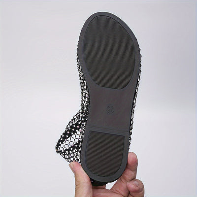 Damen Sandalen mit Strass Bequeme Zehentrenner, Leicht & Atmungsaktiv