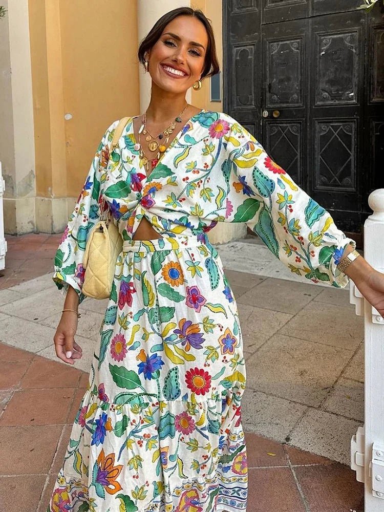 Bea - Blumiges Sommer-Maxikleid