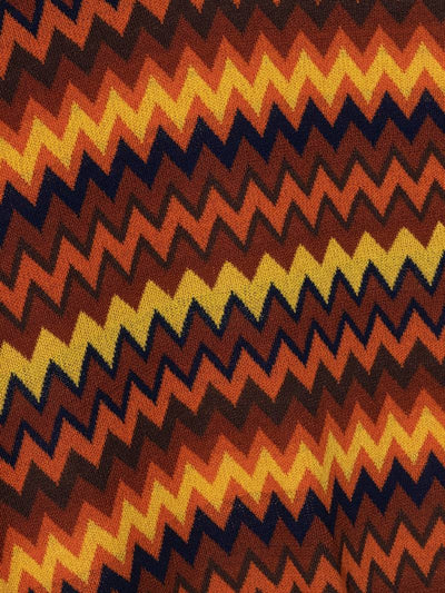 Retro-Strickpolo mit Zickzack-Muster