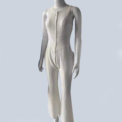 Damen Denim-Jumpsuit mit Herz-Ausschnitt – Figurbetonte Streetwear für den Alltag