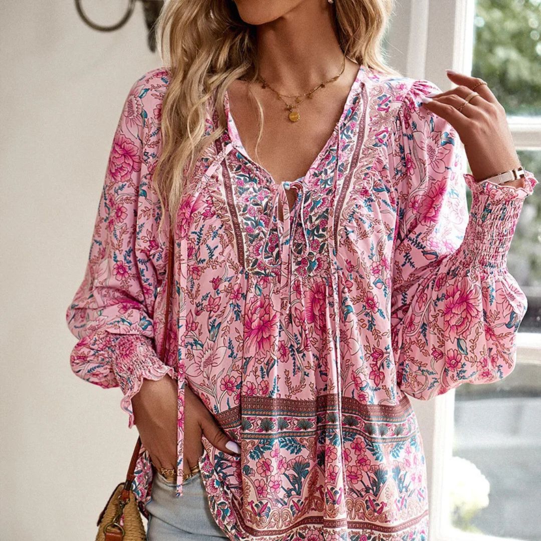 Sallie™ | Oberflächendesign Bohemien-Flüssigkeit mit Blumenmuster