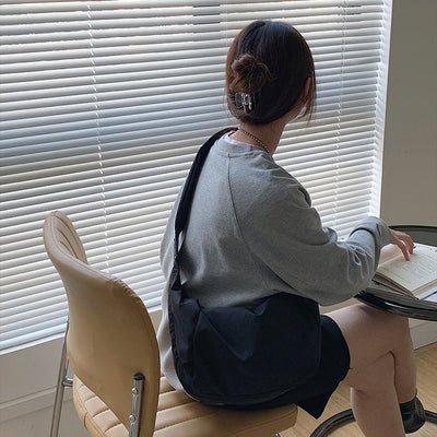 Puffer Schultertasche Damen – Vegane Leder Hobo Bag mit Reißverschluss