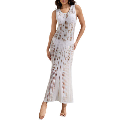 Demi - Boho Häkel Cover-Up Maxikleid