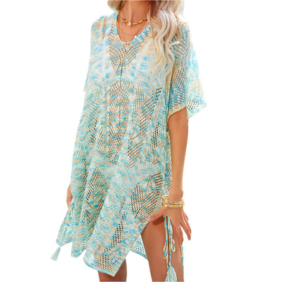 Kiara - Häkelte Spitzenstoff Strand Mini Überzug