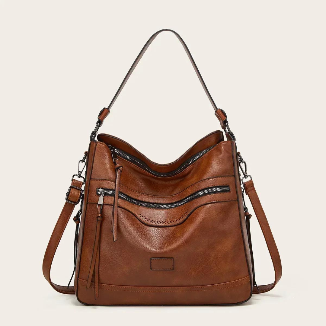 Damen Umhängetasche Vegan Leder – Elegante Schultertasche Groß