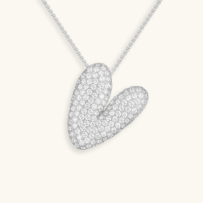 LunaBubble Initial-Halskette mit Diamantoptik – Persönliches Geschenk zum Muttertag