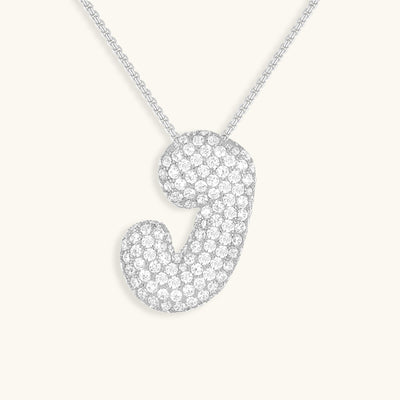 LunaBubble Initial-Halskette mit Diamantoptik – Persönliches Geschenk zum Muttertag