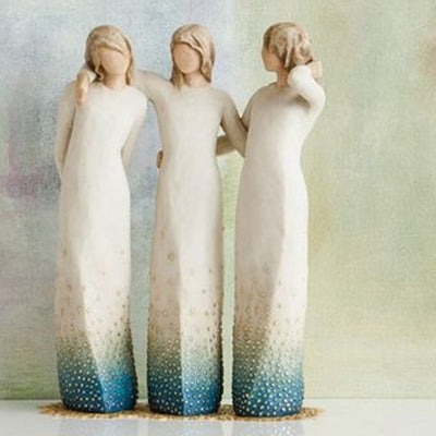 SisterSoul Harzfigur – Herzliche Schwesternschaft Ornament