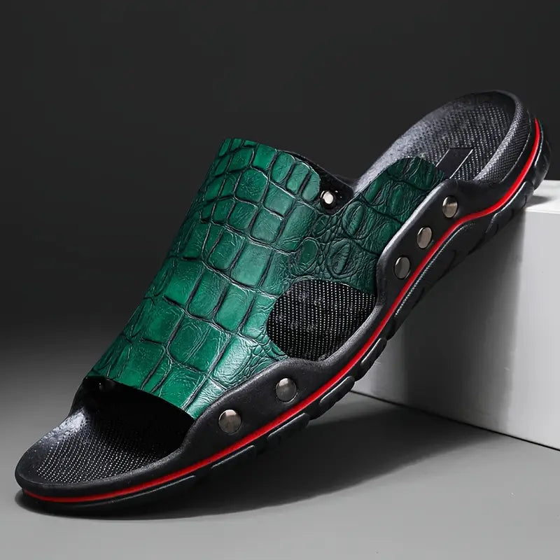 Philip - Herren Trendy Open Toe Atmungsaktive Hausschuhe