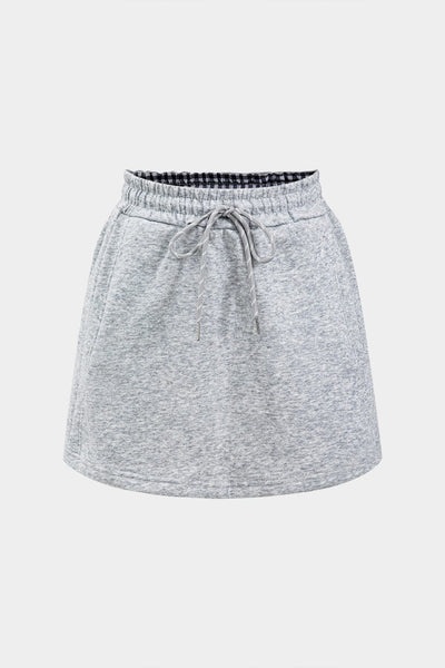 Elsa | Zweiteiliges Sweat-Set mit karierten Details