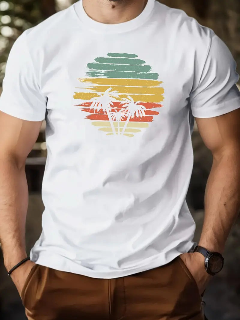 Carmelo - Herren Casual Rundhals-Shirt