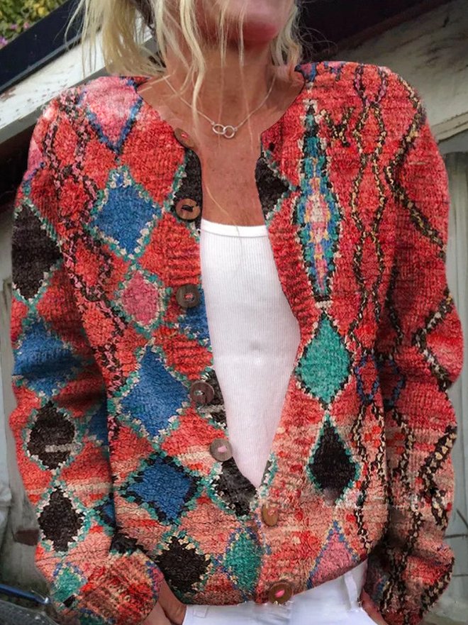 Daisy Schicker Geblümter Cardigan für Damen