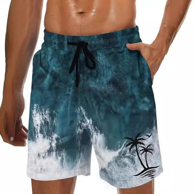 Philip – 3D Gedruckte Sommer-Shorts mit Hawaii-Muster