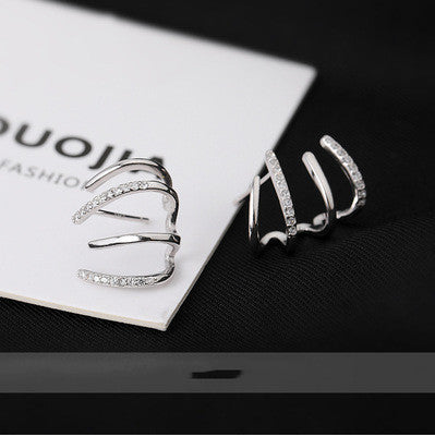 Samantha – Vierkrallen-Zirkon-Ohrringe mit S925 Silbernadel