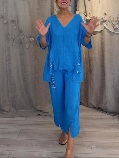 Ebony - Zweiteiliges Sommer Outfit Setzen