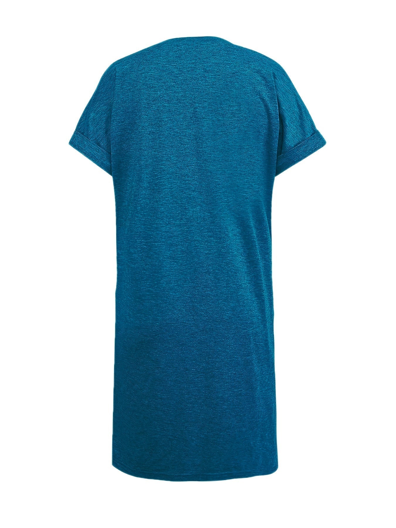 Luftiges Freizeitkleid mit Taschen – Kurzarm, Sommer & Frühling