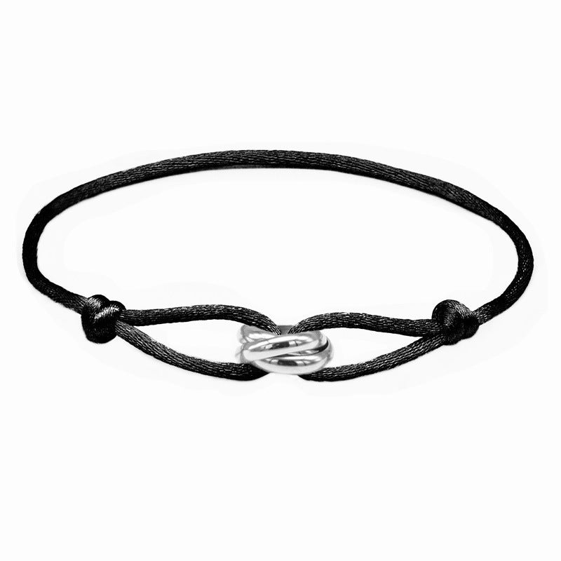 Rhys – Handgewebtes Edelstahl-Armband im Paarstil