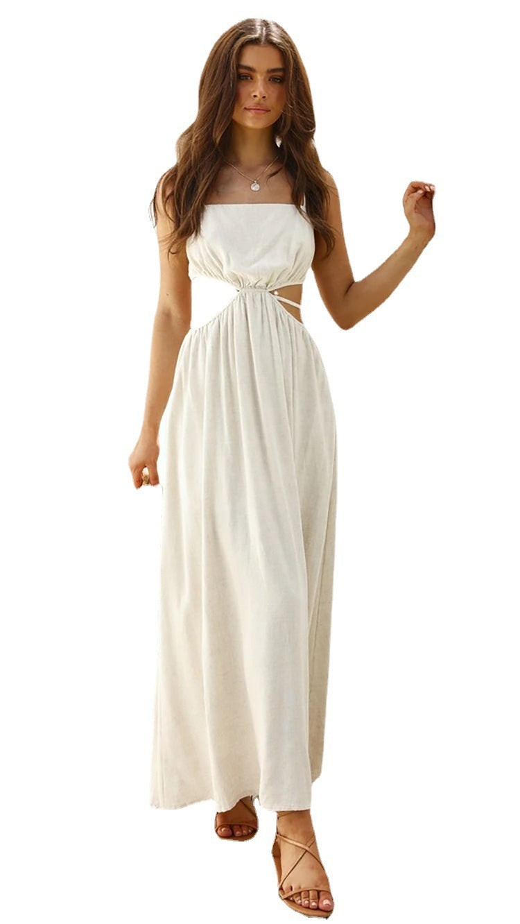 Rose – Schulterfreies Trägerkleid mit Schnürung