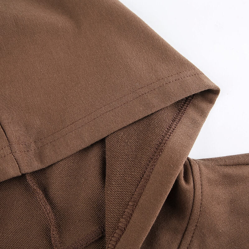 Trendige Figurbetonte Damen Cropped Zip-Up Hoodie mit Kapuze – Alina