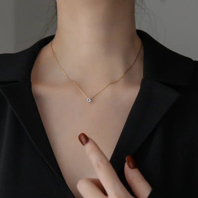 Cléa Moissanit Edelstein Kette