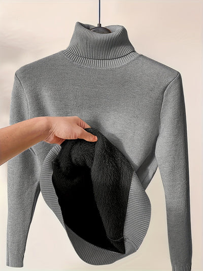 Lässiger Warmer Rollkragenpullover