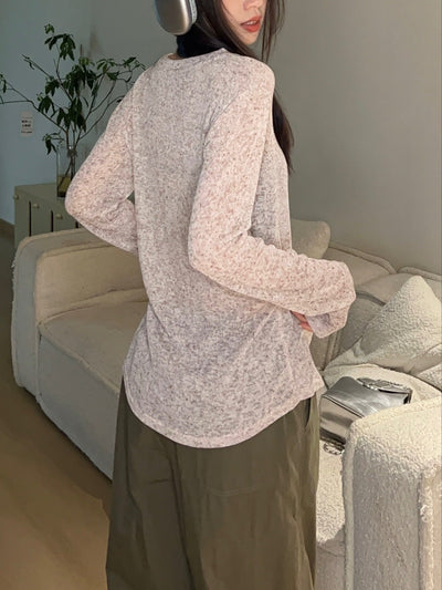 Damen Leinen Shirt – Leicht, Langarm, Einfarbig, Atmungsaktiv