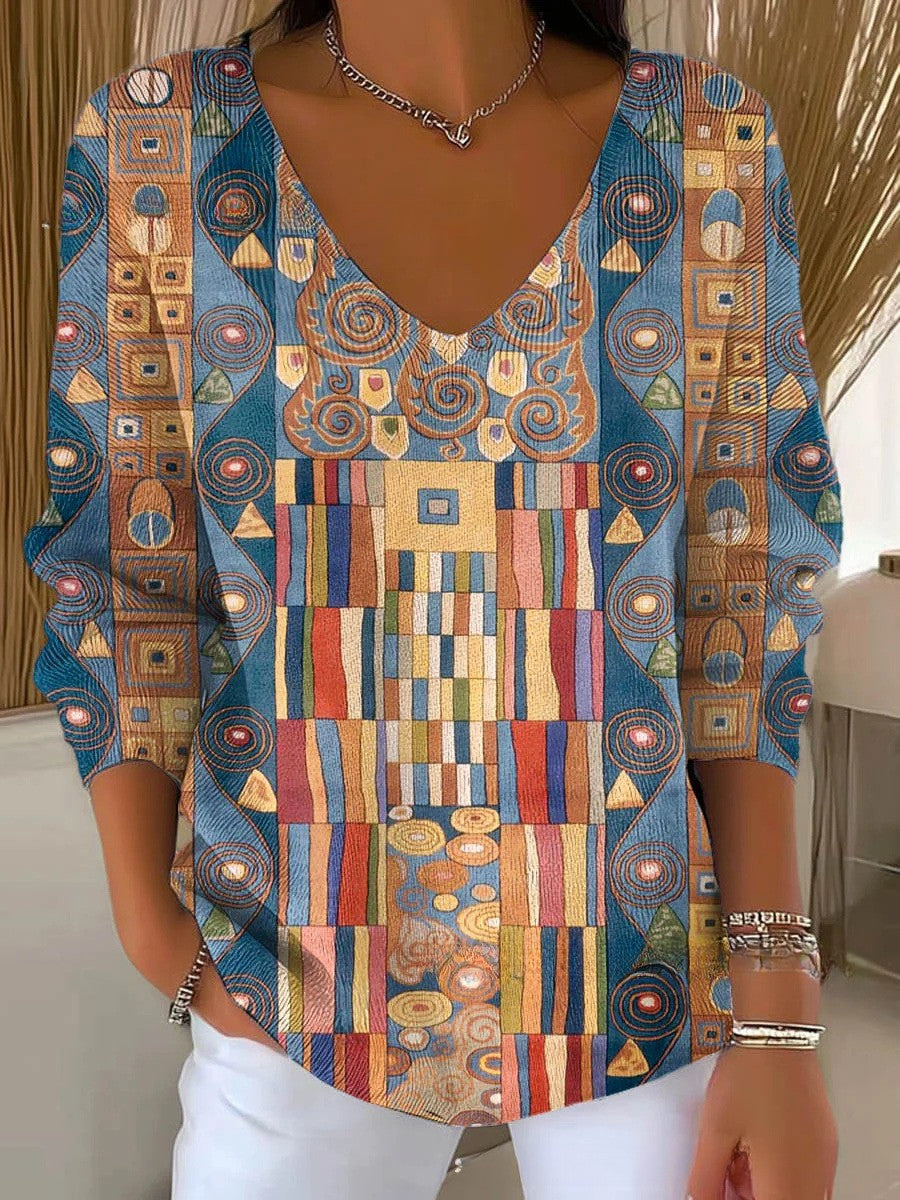 Julia® | Stilvoller Strickpullover mit V-Ausschnitt 8