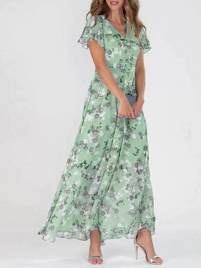 Joan – Modisches Damenkleid mit Taillierung und Print