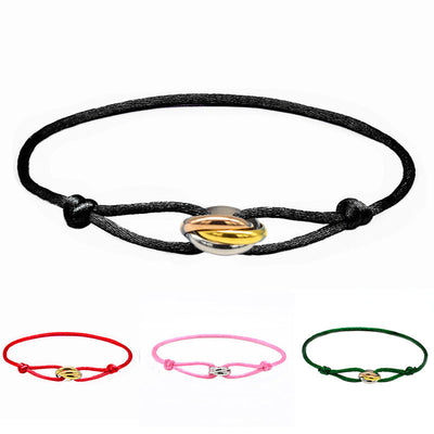 Rhys – Handgewebtes Edelstahl-Armband im Paarstil