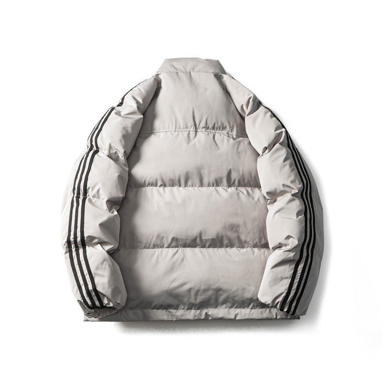 Judy - warme gestreifte baumwolljacke für herren