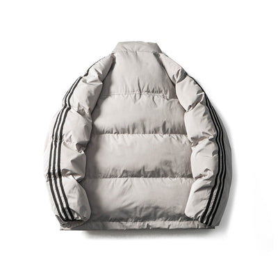 Judy - warme gestreifte baumwolljacke für herren