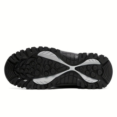 Winterschuhe Herren | High Cut Stiefel Mit Klettverschluss Und Kordelzug