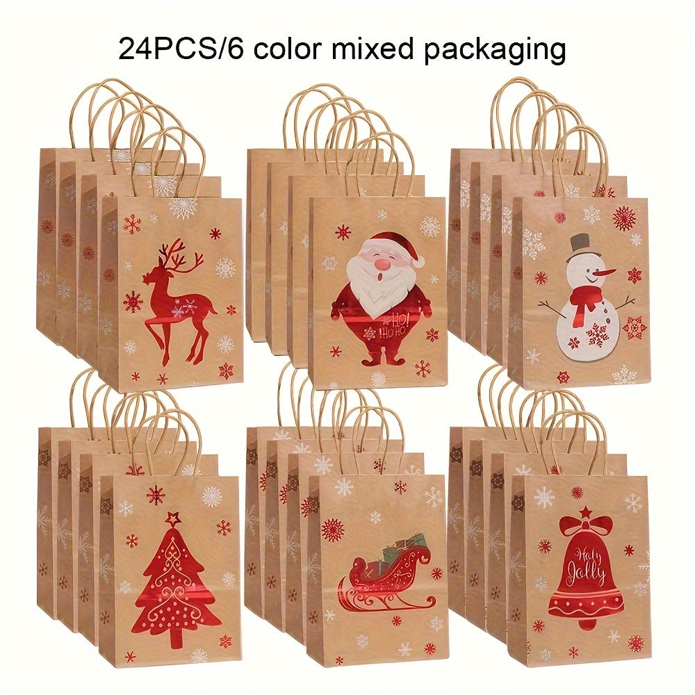 Festliche Weihnachtsgeschenktüten 24 Stück